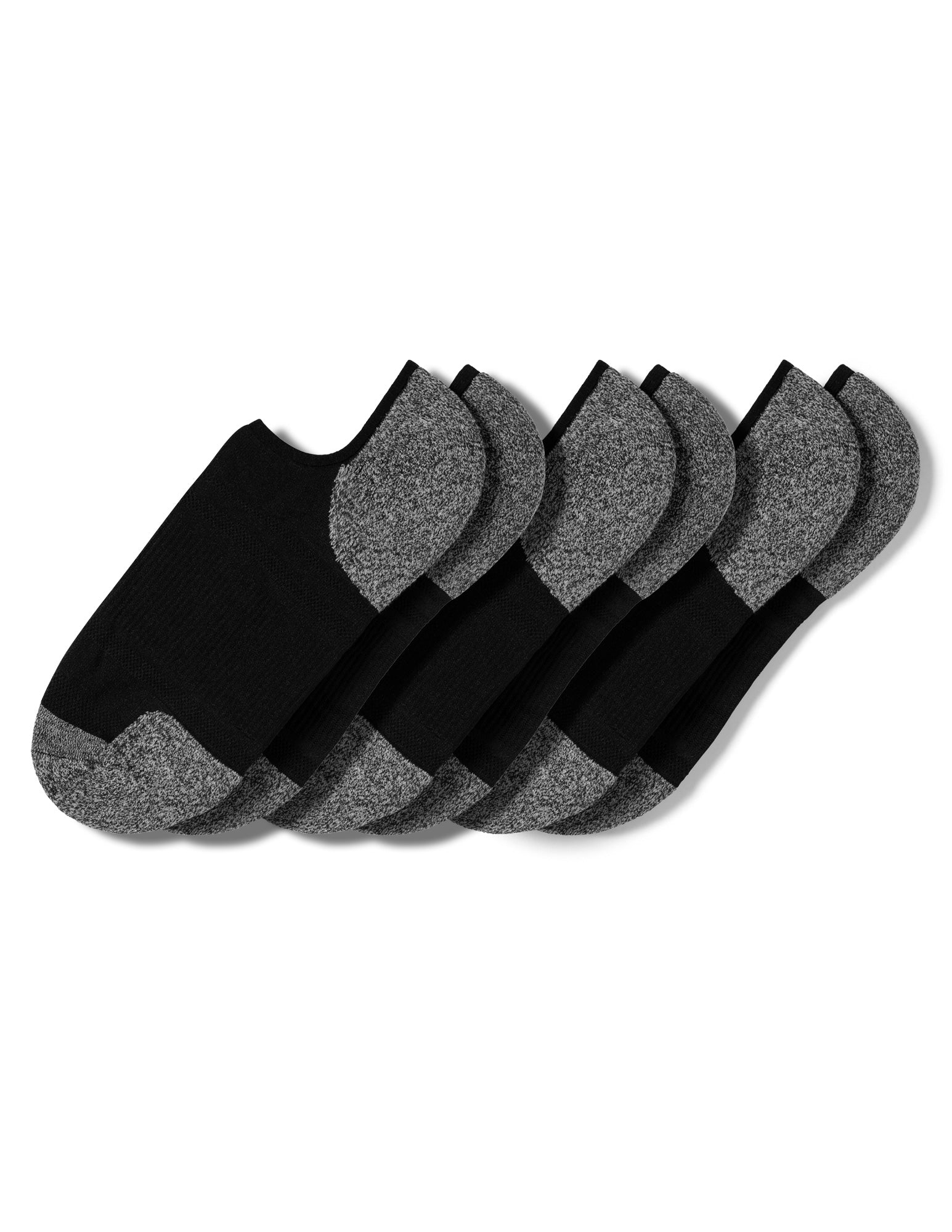 Soft & Breathable Memory Cushion Low Profile No Show Socks 3 Pair Pack - Image 2